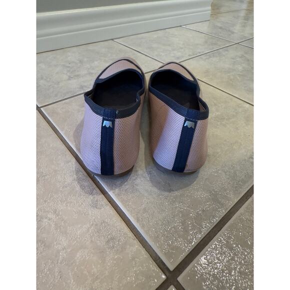 Birdies Women's Blackbird Pink Grey Slip On Fabric Knit Shoes Size 10 Flats - Picture 3 of 9